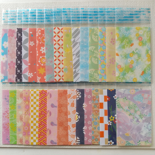 ラッピングセット#370☆30枚 ミニOPP袋 和柄 ラッピング袋 Y.I mama 