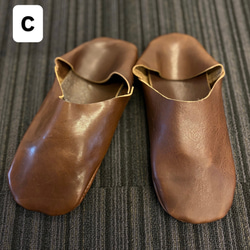 【受注制作】栃木レザーのバブーシュ【全４色】 9枚目の画像