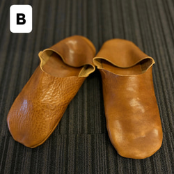 【受注制作】栃木レザーのバブーシュ【全４色】 8枚目の画像