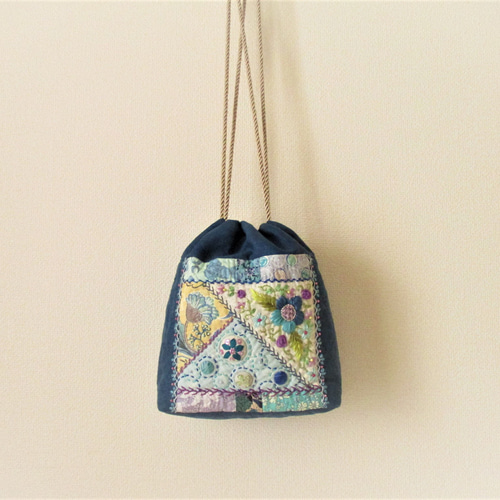 パッチワークキルト　巾着バッグ　ハンドメイド パッチワークで作る巾着袋｜ハンドメイド｜DIY｜パッチワーク
