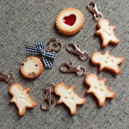 名前入れ、文字入れできます(｡•ㅅ•｡)♡クッキーのキーホルダー