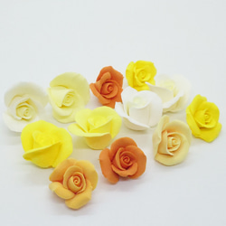 薔薇☆12個セット【樹脂粘土】赤 その他素材 Tom's Gallery 通販