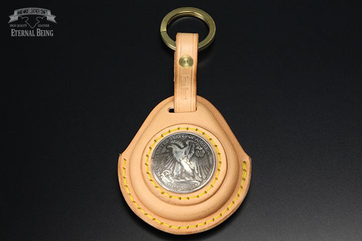 【サドルレザー】ハーレー専用キーフォブレザーカバーハーフダラー