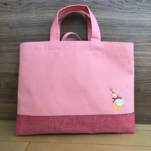 受注制作】アヒル バルーン お受験かばん 手提げかばん レッスン 受注制作】アヒル バルーン お受験かばん 手提げかばん レッスン