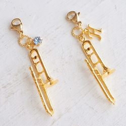 一番人気！【チャーム】ミニチュア楽器と選べる誕生石・イニシャルのチャーム 10枚目の画像