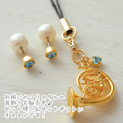 一番人気！【チャーム】ミニチュア楽器と選べる誕生石・イニシャルのチャーム 19枚目の画像