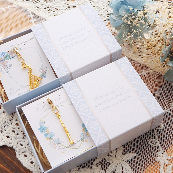 一番人気！【チャーム】ミニチュア楽器と選べる誕生石・イニシャルのチャーム 13枚目の画像