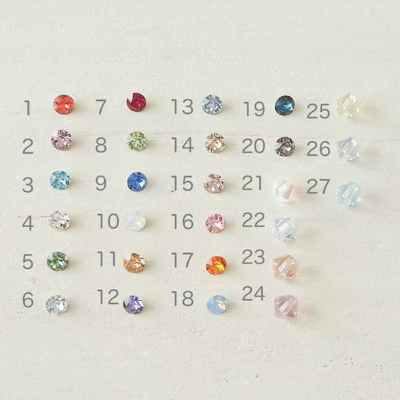 一番人気！【チャーム】ミニチュア楽器と選べる誕生石・イニシャルのチャーム 6枚目の画像