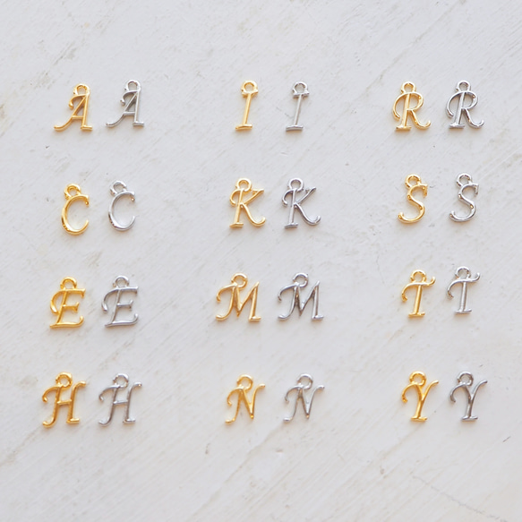 一番人気！【チャーム】ミニチュア楽器と選べる誕生石・イニシャルのチャーム 7枚目の画像