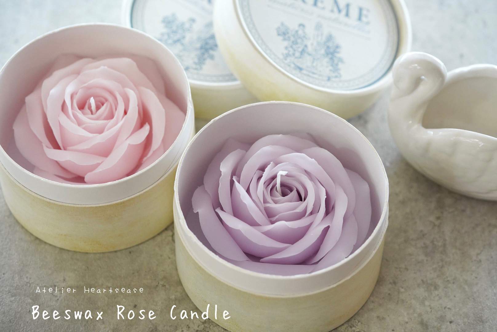 専用　ハンドメイドキャンドルホルダー　キャンドル　薔薇キャンドル
