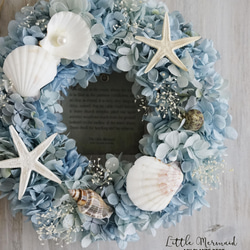 Summer Wreath ～Little Mermaid～　20cm（プリザ） 1枚目の画像