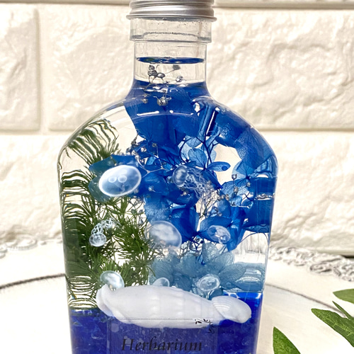 ◇ハーバリウム 366 ブルージニアのbottle *.:。✿*゜ 楽天市場】ハー