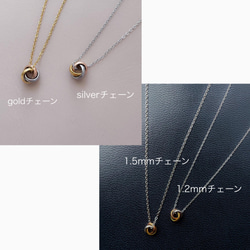 [ifumé] 金屬過敏友善！雙色小巧三位一體項鍊 第7張的照片