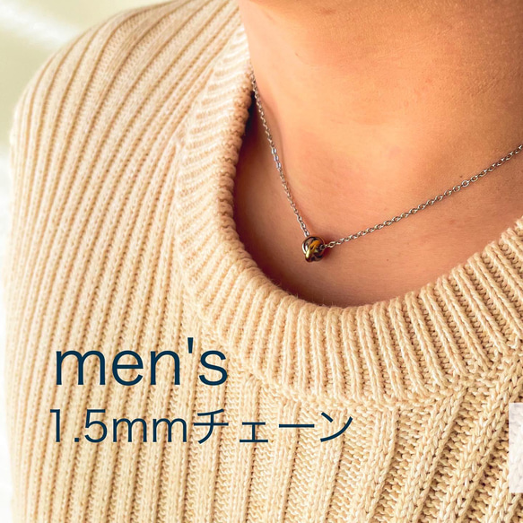 [ifumé] 金屬過敏友善！雙色小巧三位一體項鍊 第4張的照片
