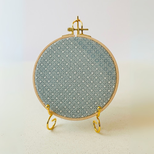 レースのような繊細な刺し子の刺繍枠 タペストリー・壁掛け nuu.ne