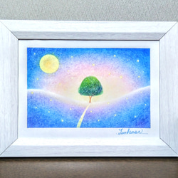 雨の雫　ハンドメイドパステル画　絵画アート原画 原画 星少女1 パステル画 絵画 アート - & Earth - BOOTH