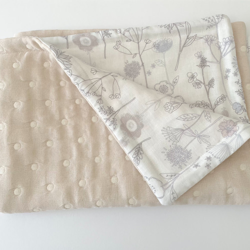 売り切れ☆ハンドメイド☆8重ガーゼブランケット♫大サイズ いちご柄 