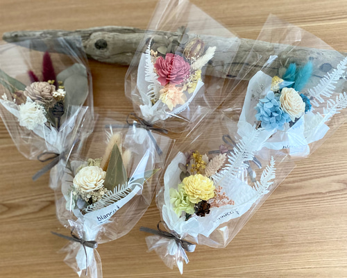 ミミ 花かんむり♡リストブーケ ドライフラワー&プリザーブドフラワーのミニミニブーケ その他