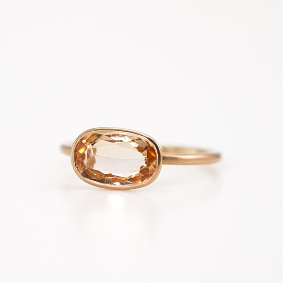 Imperial topaz ring / Oval 2枚目の画像