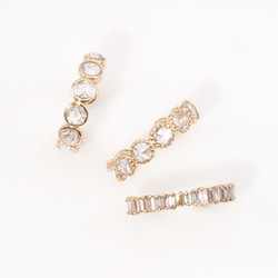 Taper cut diamond ear cuff 6枚目の画像