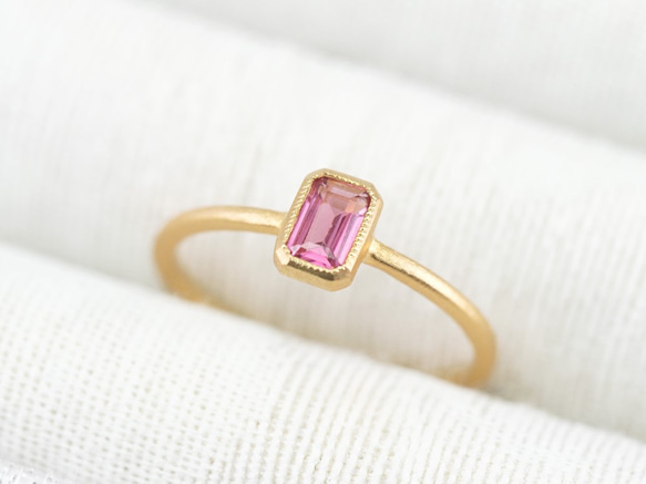 【50％OFF】K18 Tourmaline Ring / Pink【期間限定価格】 4枚目の画像