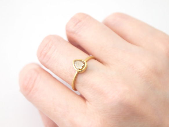 Natural Diamond Ring / Pear Shaped 5枚目の画像