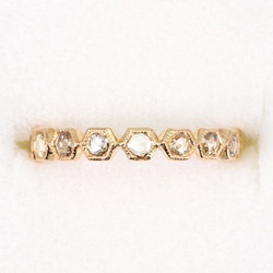 Rosecut Diamond Eternity Ring / Hexagon 3枚目の画像