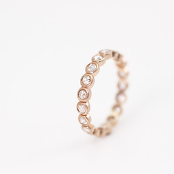 【50％OFF】K18 Rosecut Diamond Eternity Ring【期間限定価格】 2枚目の画像