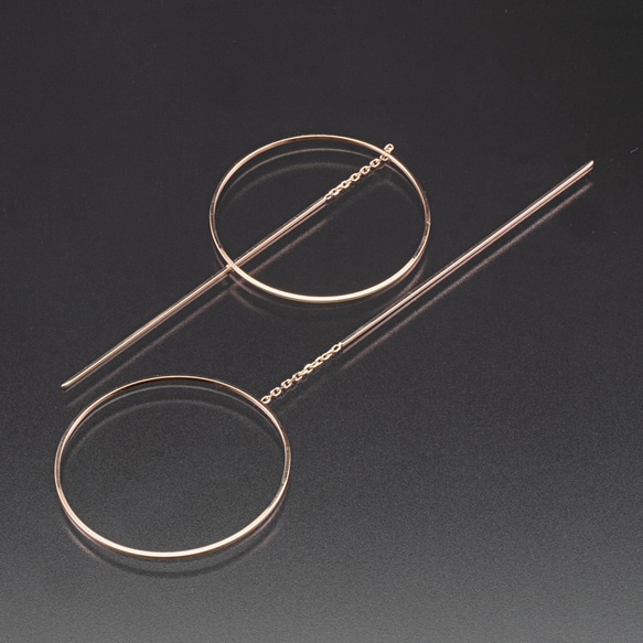 Pendulum pierced earrings / Circle 4枚目の画像