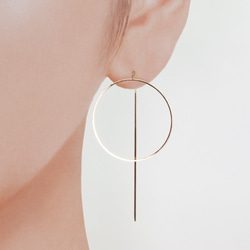 Pendulum pierced earrings / Circle 5枚目の画像