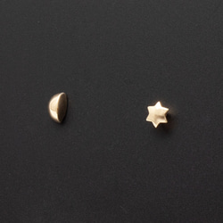 K10/K18 Moon and Venus earring / Single 4枚目の画像