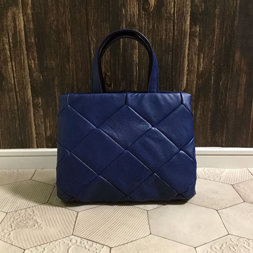 送料無料】Kaja blue／総革のパッチワークトート トートバッグ sunao 