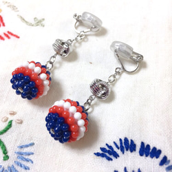 レジンヘアゴム　四葉のクローバー　パープル　ピンク　ミモザ レジンヘアゴム　四葉のクローバー　パープル　ピンク　ミモザ