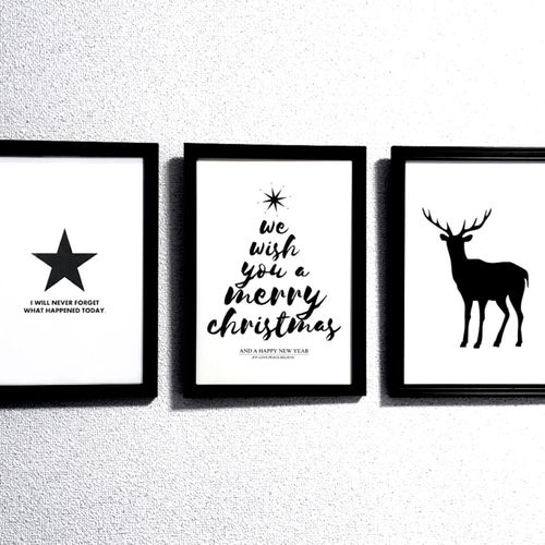 選べる3枚！ポストカード】インテリア クリスマス アート デザイン