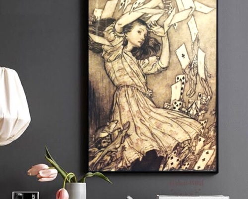 特大 A3サイズ！ポスター【不思議の国のアリス トランプ】インテリア