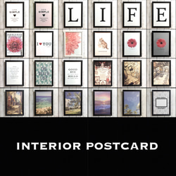 6枚セット！ポストカード【Aセット】ハガキ カフェ メッセージ デザイン フラワー 花 アート 10枚目の画像