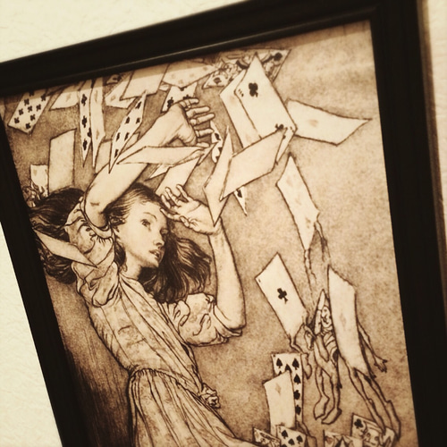 ポスター【不思議の国のアリス トランプ】アリス デザイン アート