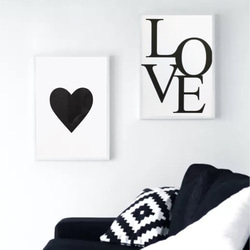 ポスター【LOVE】インテリア ラブ アルファベット デザイン アート 海外 love 1枚目の画像