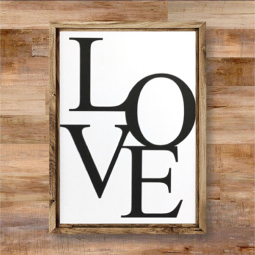 ポスター【LOVE】インテリア ラブ アルファベット デザイン アート