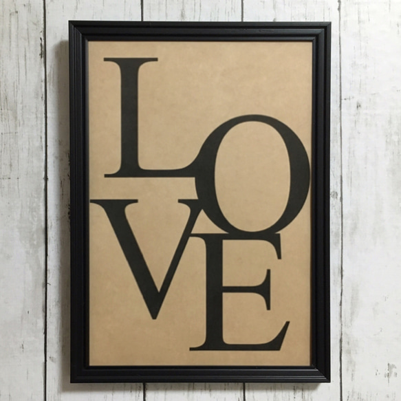 ポスター【LOVE】インテリア ラブ アルファベット デザイン アート 海外 love 3枚目の画像
