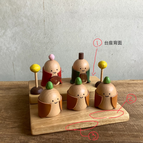 雛人形　桃の節句　お雛様　飾り台 無垢材のおひな飾り ひな人形 おひなさま 内裏雛 桃の節句 木製
