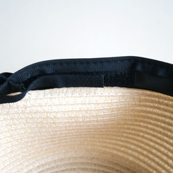 可選的蝴蝶結中心折疊帽子Kenma草黑色M / L尺寸 第8張的照片