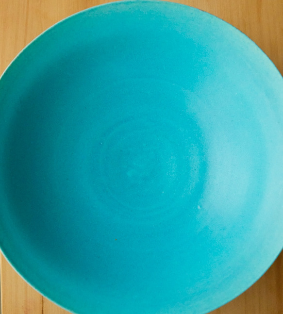 トルコブルーのボール・大鉢　sb-1 10枚目の画像