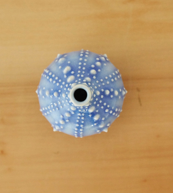 uni　ウニの花器 陶器　ubv-5 4枚目の画像