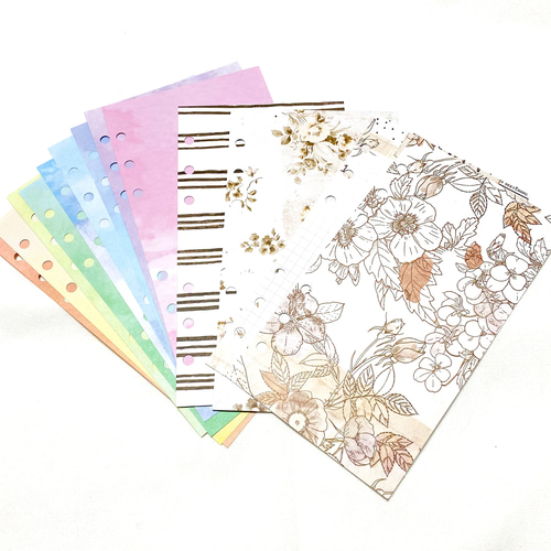 システム手帳 バイブル リフィル インデックス+メモ <Nostalgia> 手帳