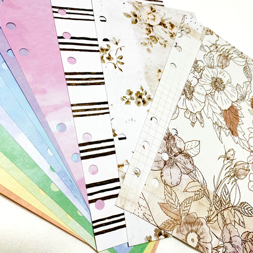 システム手帳 バイブル リフィル インデックス+メモ <Nostalgia> 手帳