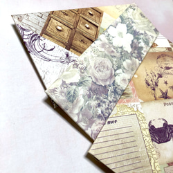 Antique flower envelopes 封筒3枚セット 3枚目の画像