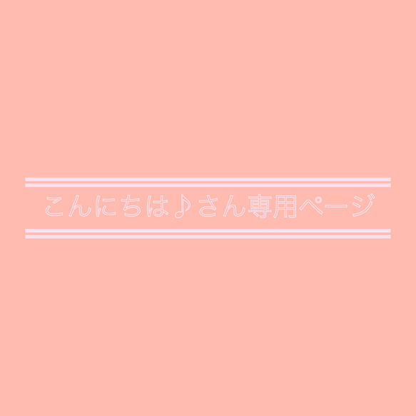 こんにちは♪さま専用ページ 1枚目の画像