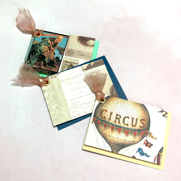 <SALE> シフォン メッセージカード circus 2枚目の画像