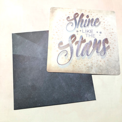 [[SALE]]　大きめ！スクエアメッセージカード　Shine like the star 3枚目の画像